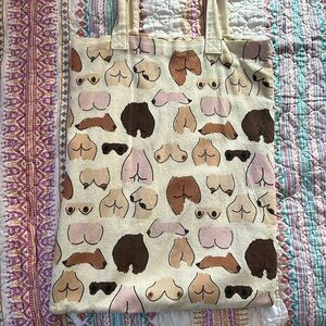 Boob & butt tote bag